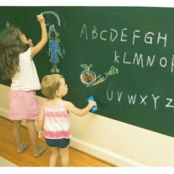 TipTop Wall Stickers Green Wipe Children Blackboard
