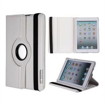 Danmarks billigste 360 roterende deksel for iPad 2 / iPad 3 / iPad 4 - (Hvit)