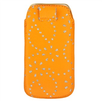 Pull Tab-deksel - oransje (bling-utgave) iPhone 5 / iPhone 5S / iPhone SE 2013