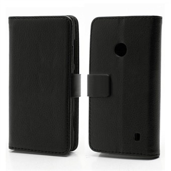 Praktisk lommebokveske - Lumia 520/525 (svart)