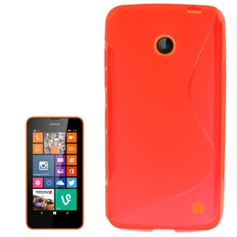 S-Line silikondeksel - Nokia 630 (rød)