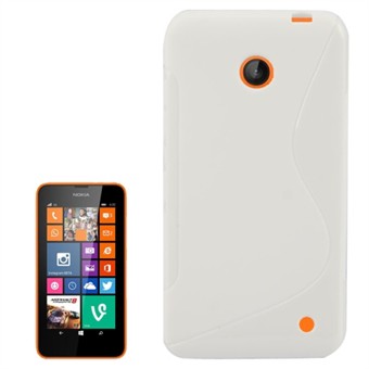 S-Line silikondeksel - Nokia 630 (hvit)