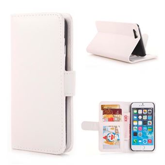 Enkelt iPhone 6 / 6S Lærveske - hvit