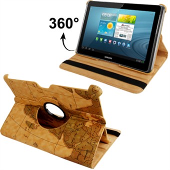 Verdenskart Roterende etui 2/3 10.1 (brun)