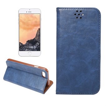 Smooth Leather Case for iPhone 7 / iPhone 8 / iPhone SE 2020/2022 - Blå