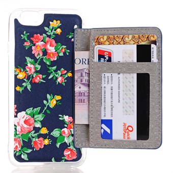 Floral Pauw Cover for iPhone 7 / iPhone 8 - Blå Summer Flowers
