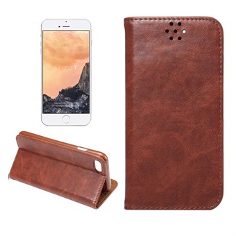 Smooth Leather Case for iPhone 7 / iPhone 8 / iPhone SE 2020/2022 - Kaffe
