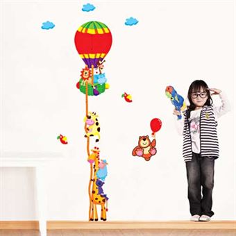 Vegg klistremerker - Luftballong med barn
