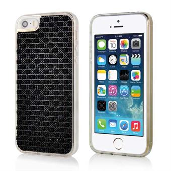 Peak Shield deksel perle - iPhone 5 / iPhone 5S / iPhone SE 2013 (svart)