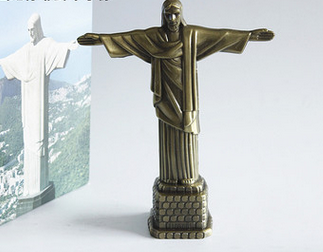 Jesus - Kristus Frelseren - Rio de Janeiro Brasil - 18,5 cm - Dekorativ figur
