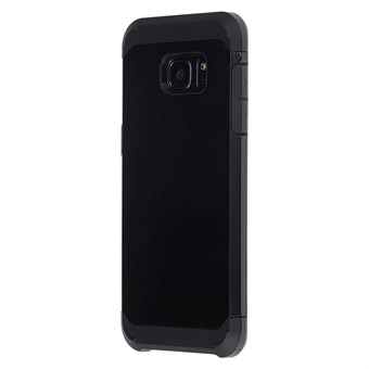 Hardt deksel silikon/plast Samsung Galaxy S7 Edge svart