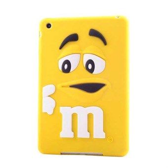 M & M 3D Gummi Deksel til iPad Mini 1/2/3 - Gul