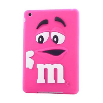 M & M 3D Gummi Deksel til iPad Mini 1/2/3 - Rosa