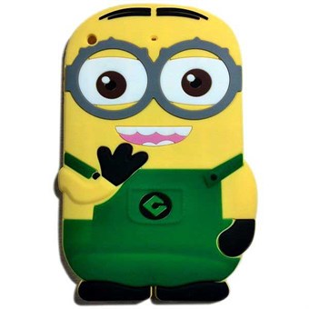 3D iPad Mini 1/2/3 Minion silikondeksel (grønn)