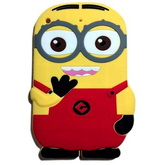 3D iPad Mini 1/2/3 Minion silikondeksel (rød)