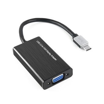 Konverter VGA til USB Type C - Svart