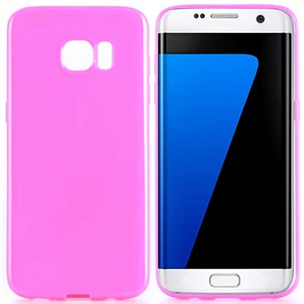 Klassisk silikondeksel Galaxy S7 (rosarød)