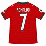 Barn Cristiano Ronaldo Landslag Nr. 7 Fotballsett – Trøye og Shorts – størrelse 116–122 cm, 6–7 år