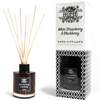 LuXury Reed Diffuser - Duftpinner - Hvite jordbær og bjørnebær - 120 ml