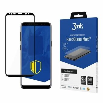 3MK HardGlass Max Sam G960 S9 svart/svart, FullScreen Glass