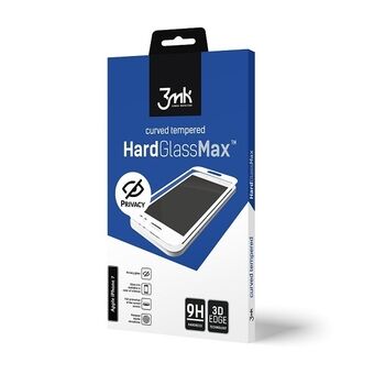 3MK Glass Max Privacy iPhone 7 svart svart, FullScreen Glass Privacy