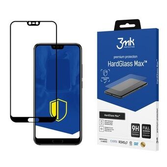 3MK HardGlass Max Honor 10 svart / svart, fullskjermsglass