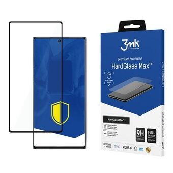 3MK HardGlass Max New Sam Note 10+ N975 svart / svart, fullskjerms glasssensor-Prikk