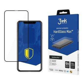 3MK HardGlass Max iPhone 11 6,1" svart, Fullskjerm Glass