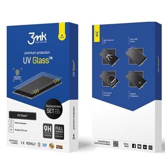 3MK UV Glass RS Sam N970 Note 10 Glass uten UV Lampe