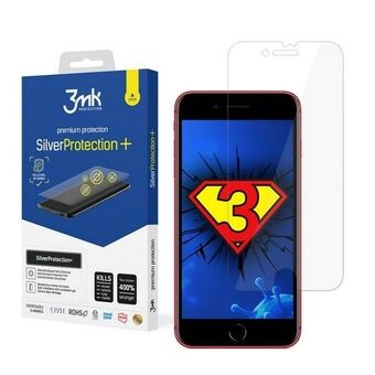 3MK Silver Protect+ iPhone 8 Plus er en antimikrobiell våtmontert folie.