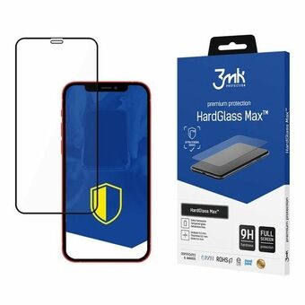 3MK HardGlass Max iPhone 12 Pro Max 6,7" svart/svart, fullskjermsglass