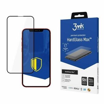 3MK HardGlass Max iPhone 13/13 Pro svart, FullScreen Glass.