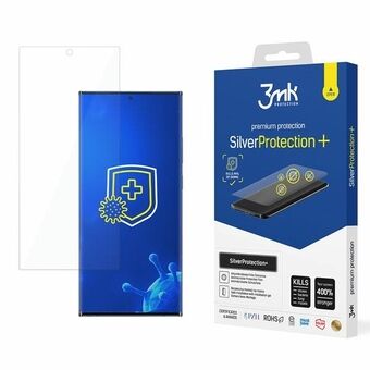 3MK Silver Protect+ Sam S22 Ultra S908 er en antibakteriell våtmontert folie.