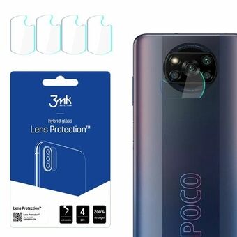 3MK Lens Protect Xiaomi POCO X3 Pro - Beskyttelse for kameraobjektivet, 4 stykker.