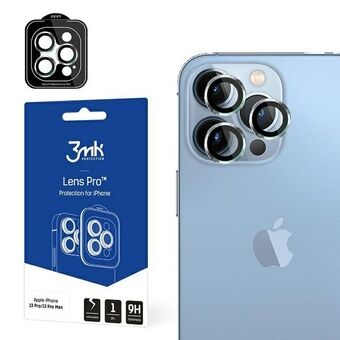 3MK Linsebeskyttelse Pro iPhone 13 Pro /13 Pro Max sølv Linsebeskyttelse for kamera med monteringsramme 1stk.