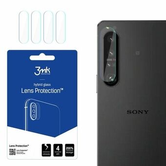 3MK Lens Protect er en linsebeskytter for Sony Xperia 1 IV. Den beskytter linsen på kameraet. Packen inneholder 4 stykker.