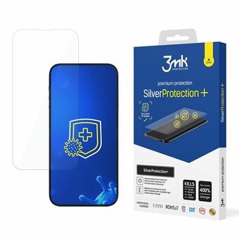 3MK Silver Protect+ iPhone 14/14 Pro 6,1" Folia Antimikrobiell montert våt