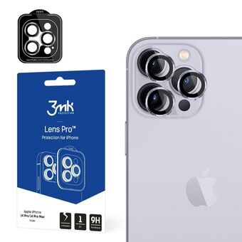 3MK Lens Protection Pro iPhone 14 Pro / 14 Pro Max fiolett / fiolett Kameralinsebeskyttelse med monteringsramme 1 stk.