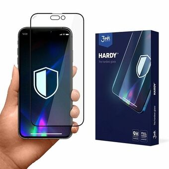 3MK Hardy iPhone 14 Plus / 13 Pro Max 6,7" kjemisk herdet svart/svart glass