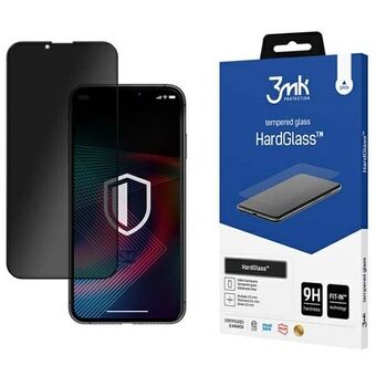 3MK HardGlass Max Privacy iPhone 14/13/13 Pro 6,1" svart, FullScreen Glass