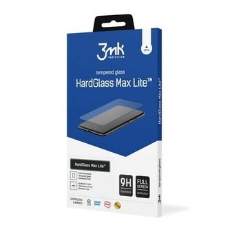 3MK HardGlass Max Lite for Motorola Moto E32/E32s, svart/svart Fullskjerm Glass Lite