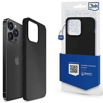3MK Silikondeksel iPhone 14 Pro 6.1" svart/svart