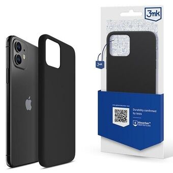 3MK Silikonveske iPhone 11 / Xr 6,1" svart/svart