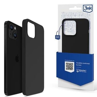 3MK Silikondeksel iPhone 13 mini 5.4" svart/svart