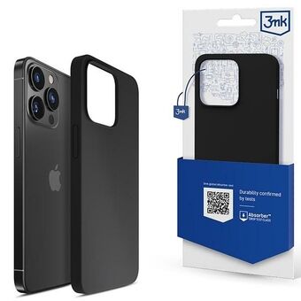 3MK Silikondeksel iPhone 13 Pro 6.1" svart/svart
