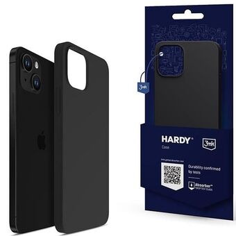 3MK Hardy-etui for iPhone 13 / 14 / 15 6.1" i fargen svart/midnight black med MagSafe