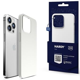 3MK Hardy-etui for iPhone 13 Pro 6,1" i sølv-hvit MagSafe.