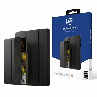 3MK Soft Tablet-etui Sam Tab S7+/S8+ svart/svart