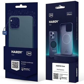 3MK Hardy-deksel iPhone 15 / 14 / 13 6.1" blå / kongeblå MagSafe