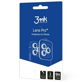 3MK Linsebeskyttelse Pro for iPhone 15 Pro 6.1" blå Beskyttelse for kameraobjektivet med monteringsramme 1stk.